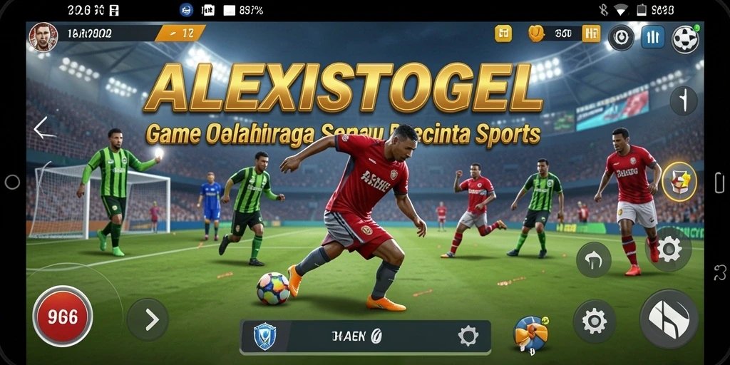 Tangkapan layar ALEXISTOGEL menampilkan aksi seru dalam permainan olahraga.