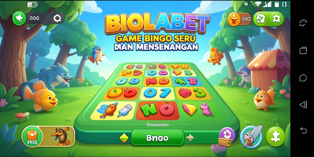 Tampilan gameplay seru dan interaktif dari BIOLABET bingo.