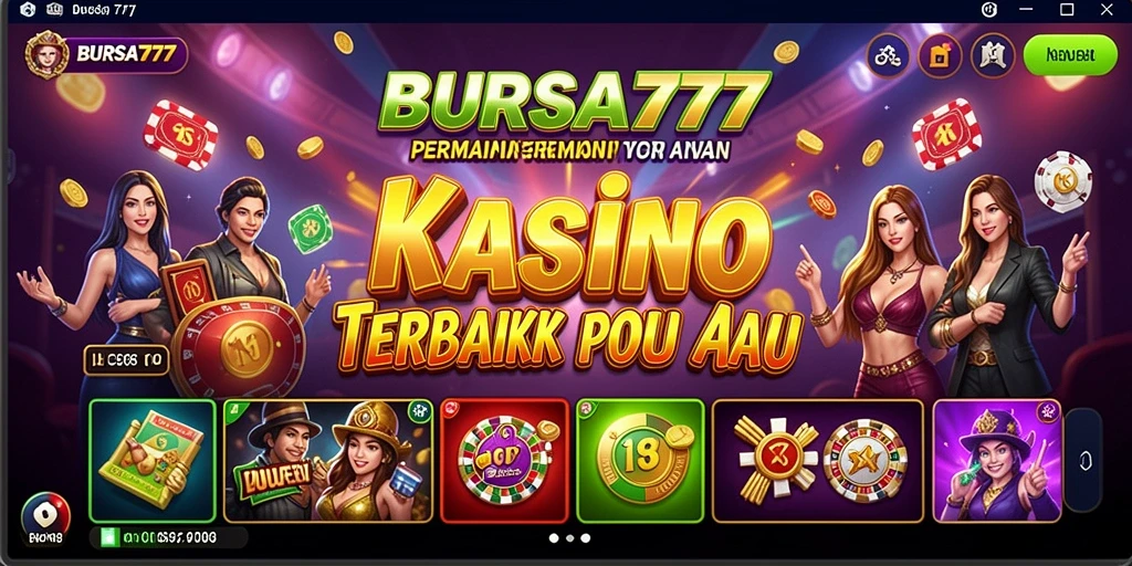 Tampilan menarik dari permainan Kasino BURSA777 yang mendebarkan.