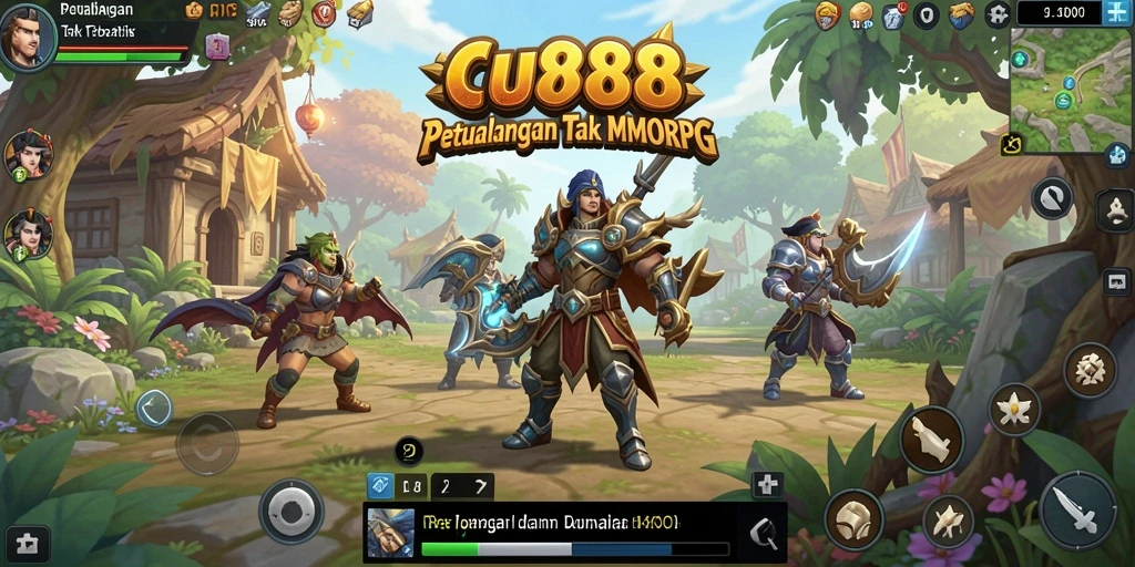 Tampilan gameplay seru di dunia petualangan CU888.