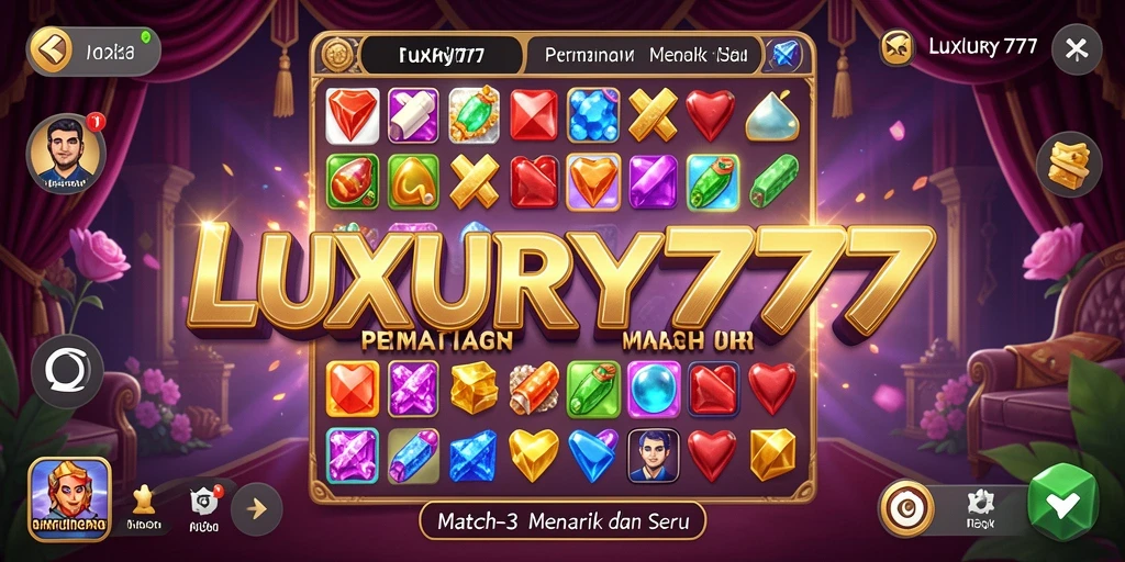 Tampilan permainan LUXURY777 dengan grafis yang menakjubkan.