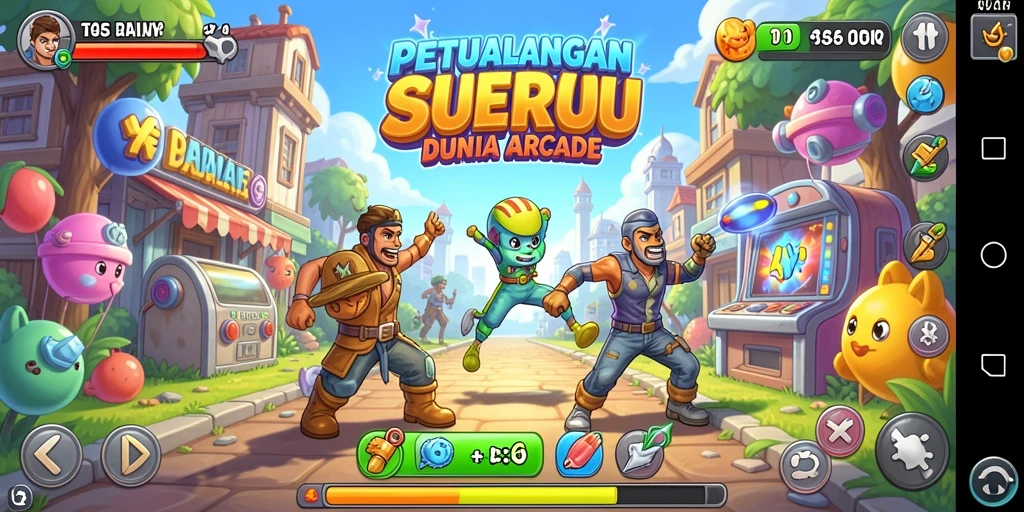 Tampilan gameplay seru dari T6 dalam dunia Arcade.