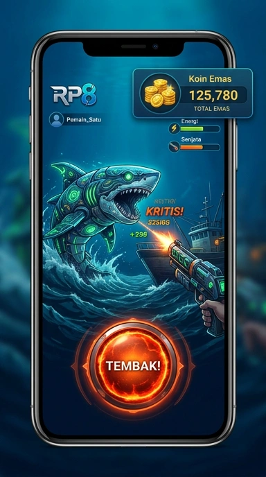 Tampilan utama aplikasi rp8 yang user-friendly.